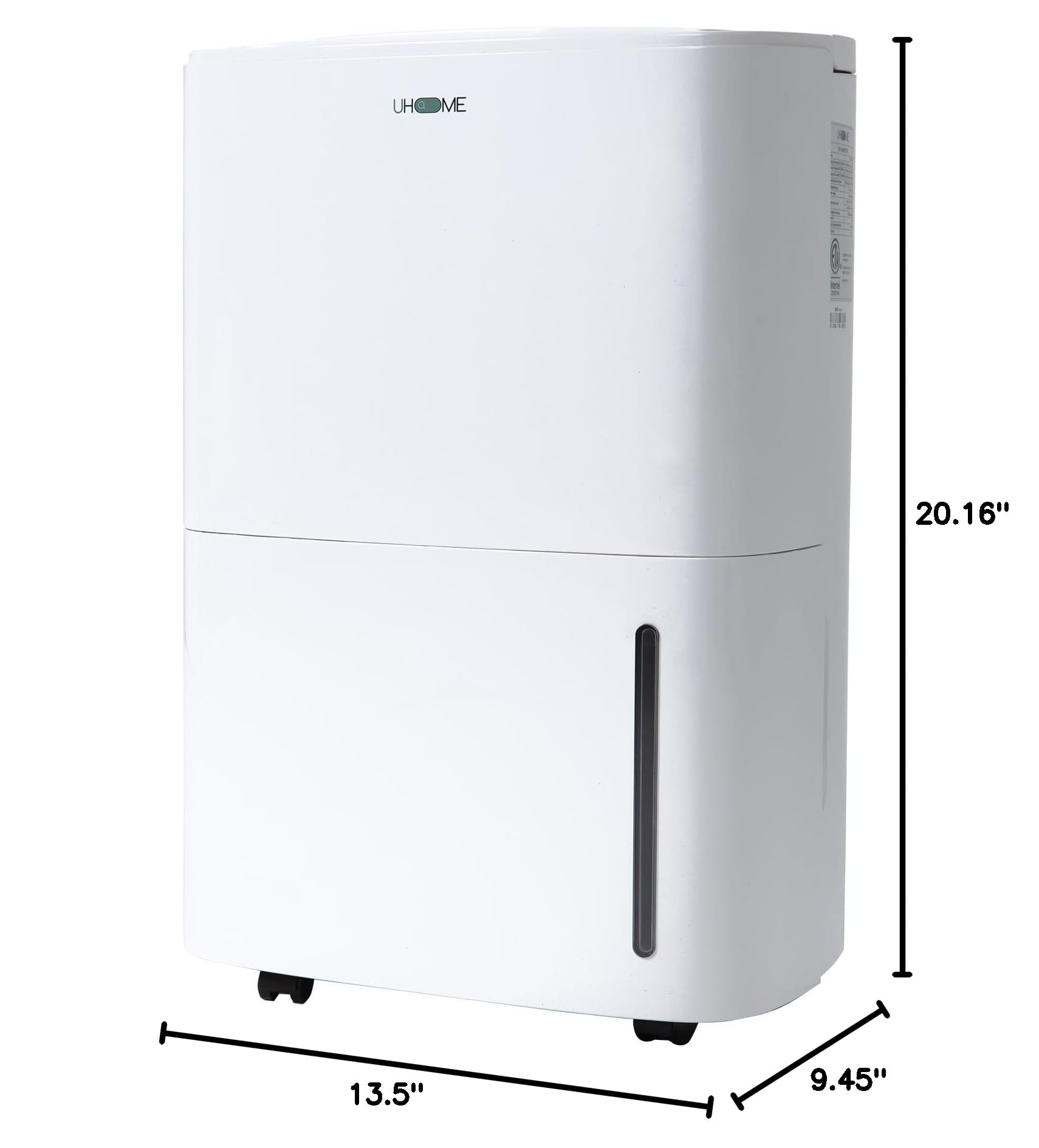 Uhome 120 Pints Dehumidifier with Drain Hose - 6000 Sq. Ft Quiet Dehumidifier for Home, Basements, Storages and Large Rooms with 5L Water Tank