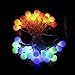 ALOVECO Solar String Lights, 23ft 50LED Solar Fairy Lights Waterproof Outdoor String Lights Solar Flowers Garden Lights for Party/Garden/Yard/Tree/Lawn/Patio Decor