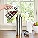 Healthy Human Stainless Steel Vacuum Insulated Water Bottle | Keeps Cold 24 Hours, Hot 12 Hours | Double Walled Water Bottle | Carabiner and Hydro Guide | 32 oz Brushed Steel
