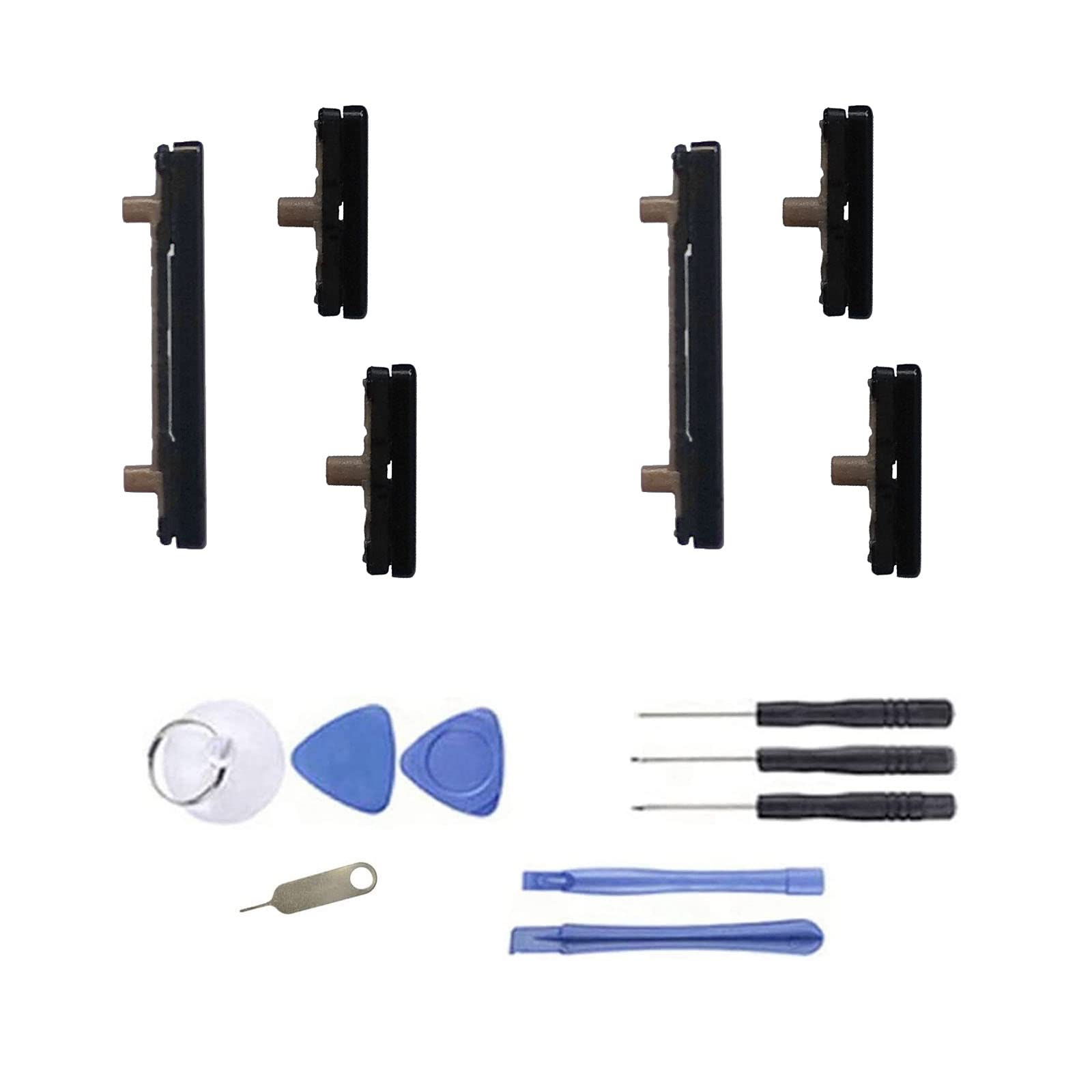 Photo 1 of (2set Pack) Galaxy Note 8 Side Power Switch on/Off Button +Volume Key Replacement Cover Parts for Samsung Galaxy Note 8 N950 6.3 Inches (Black)