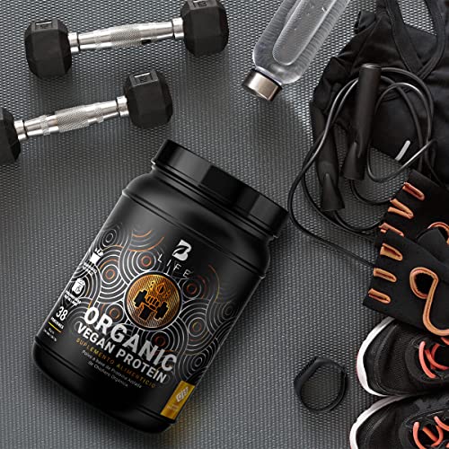 Proteína Orgánica Vegana de 1.361 kg sabor Chocolate. Ingredientes naturales. Organic Vegan Protein B Life.