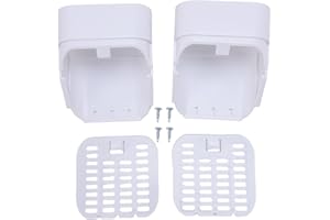 Cover for Downspout,Gutter Downspout Connector Downspout Outlet Filter Guard for 2x3 Inch A Type Gutter (White)