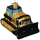 Old World Christmas Contractor Tools Glass Blown Ornaments for Christmas Tree Bulldozer