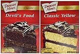 Duncan Hines Cake Mix--Devil's Food and Classic Yellow (2 pack)