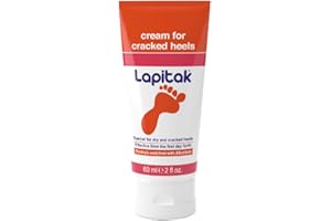 Lapitak Cracked Heel Treatment Foot Cream Dry Feet Lotion for Extremely Dry Skin Foot Scrubber Dead Skin Remover Athletes Foot Treatment Fast Cracked Heel Repair Healthy Feet Sensitive Skin 2 Oz.