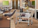 ybaymy 3 Tier Stainless Steel Trolley 750x400x835mm Kitchen Cart view 8