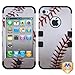 MYBAT Baseball-Sports Collection/Black TUFF Hybrid Phone Protector Cover for APPLE iPhone 4S/4