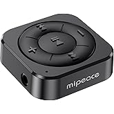 MIPEACE Bluetooth 5.3 Audio Receiver for Wired Headphones, Car & Speakers, Bluetooth Headphone Adapter with Built-in Mic, Clip-On & Pass-Through Charging