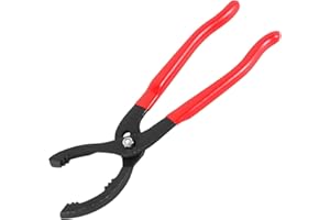 XINLIYA Car 12" Adjustable Oil Filter Pliers, Fuel Filter Wrench Removal Tool with Anti-Slip Grip, Multifunction Automotive M