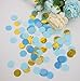 Mybbshower Metallic Gold Blue Wedding Paper Confetti Boy Birthday Baby Shower Party Decorations 5000 Plus