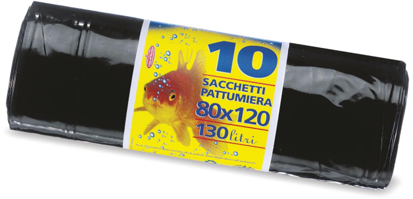 Peter Pan Plast Red Fish Roll For Dustbin Black Colour, Dimension - 80 x 120 Cm.