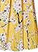 PERSUN Women Floral Midi A-Line Skater Skirt Yellow