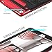 GUAGUA New iPad Case 9.7 2018/2017 iPad Pro Case 9.7 with Kickstand Shockproof Heavy Duty Three Layer High Impact Full-Body Rugged Protective Case for Apple iPad 9.7 2017/2018/iPad Pro 9.7 Black/Red