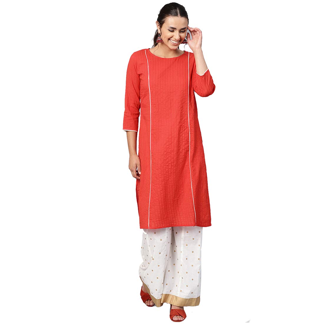 Buy Jaipur Kurti Women's Cotton Straight Kurta at Amazon.in