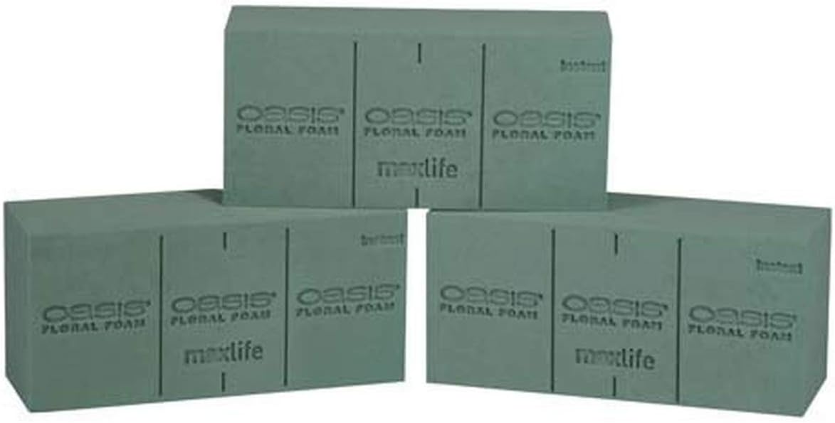 Oasis Floral Foam (Wet) Bricks Standard Maxlife 3pk Arts
