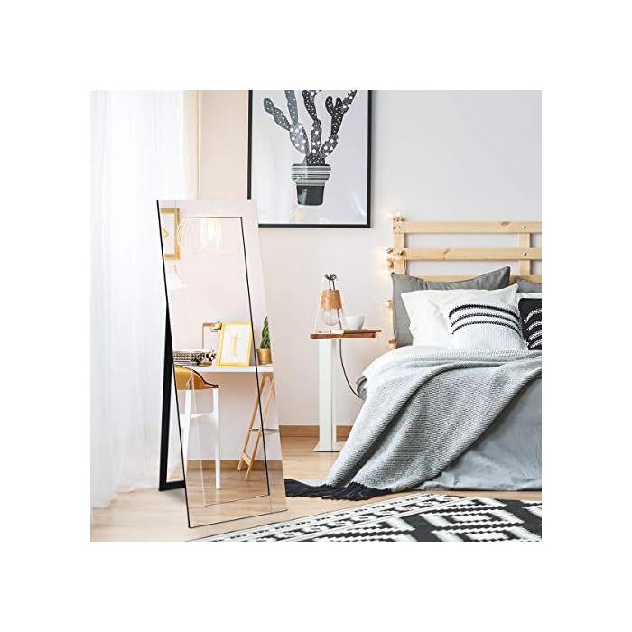 Giantex Full Length Dressing Mirror Wooden Frame Home Bedroom Floor