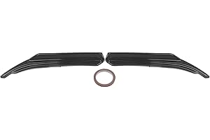 IDENUONA Rear Side Skirt Splitter Lip Trim for Infiniti Q50 2014-2023 Glossy Black