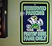 NCAA Official National Collegiate Athletic Association Fan Shop Authentic Parking Sign (Notre Dame Fighting Irish)
