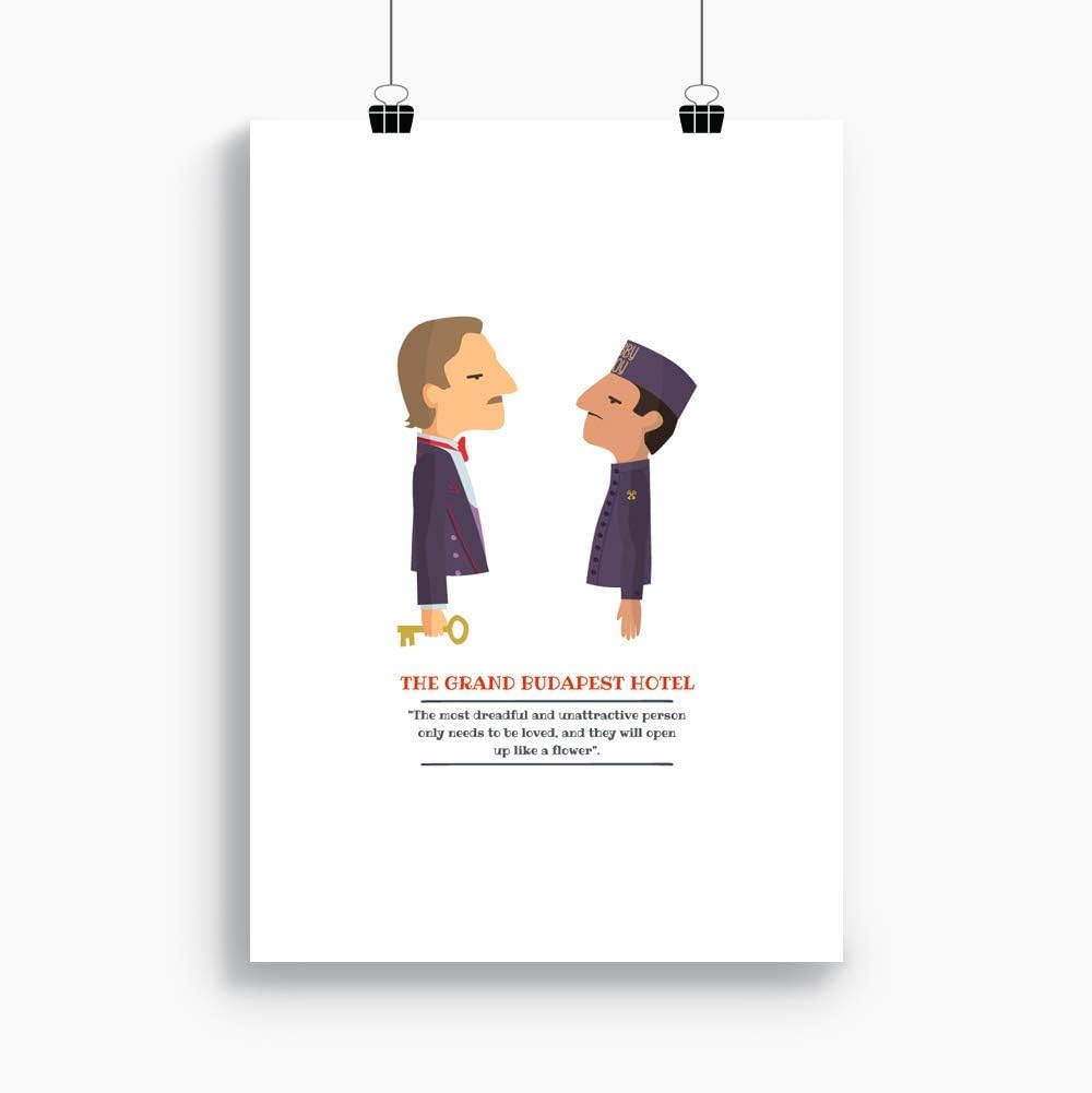 Print “The Grand Budapest Hotel". Available in two sizes: A4 / A3. Included a quote from the Wes Anderson's film.