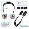 Portable-Neck-Fan-Handsfree-Mini-Fan-USB-Rechargeable-Wearable-Neckband-Fan-Necklace-Fan-Cooler-Fan-with-Dual-Wind-Head-3-Speeds-Setting-for-Traveling-Sport-Outdoor-Camping-Office-All-Black Portable Neck Fan, Handsfree Mini Fan USB Rechargeable Wearable Neckband Fan, Necklace Fan, Cooler Fan with Dual Wind…