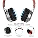 Nubwo Bluetooth Headphones, Hi-Fi Stereo Wireless Headset, Foldable, Soft Memory-Protein Earmuffs, Built-in Mic and Wired Mode for PC/ Cell Phones/ TV (Brown)