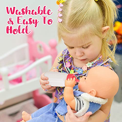 Mommy & Me Baby Doll Bottles with Disappearing Milk, Realistic Baby