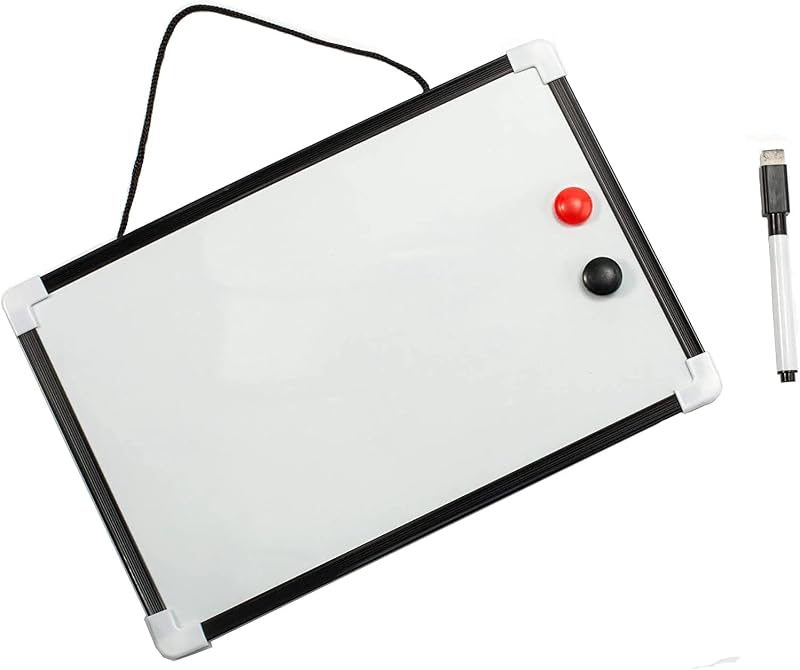 JKG Small A4 Whiteboard with Eraser Pen Magnets Portable Magnetic Board