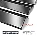 Hongso Grill Heat Plates for Brinkmann 810-3660-S, 810-2511-S, 810-2512-S Replacement Parts, Heat Tent Shield for Uniflame, Backyard Grill, Aussie, 15 3/8 inch Porcelain Steel Flame Tamer 3-Pack