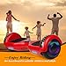 SWEETBUY Hoverboard UL 2272 Certified 6.5” Two-Wheel Bluetooth Self Balancing Electric Scooter with LED Light Flash Lights Wheels RED(Free Carry Bag)