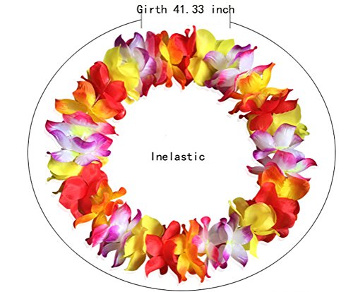 Arlai 1Pcs Red Hula dance Hawaiian leis - Carnival party theme