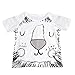 FEITONG Fashion Womens Floral Print Cold Shoulder Blouse Casual Tops Camis Plus Size, XL-5XL (XX-Large, Z-white)