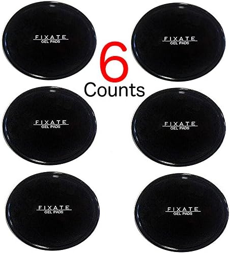 Premium Fixate Cell Pads by RedTags [6 PACK], Sticky Anti-Slip GEL Pads - can Stick to Glass, Mirrors, Whiteboards, Metal, Kitchen Cabinets or Tile, Car GPS and many more