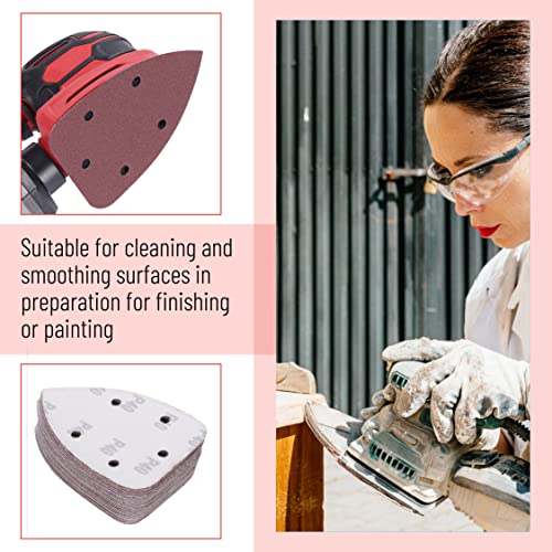 Bates Mouse Detail Sander Sandpaper, 30 pcs, 40/80/120/180/240 Grits