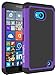 Lumia 640 Case, LK Lumia 640 Case [Drop Protection] Hybrid Dual Layer Armor Defender Protective Case Cover for Microsoft Lumia 640 (Purple)