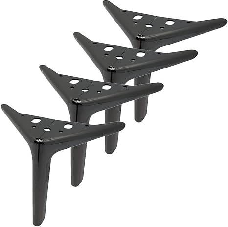 4 pies de muebles para mesa de hierro forjado, patas de metal