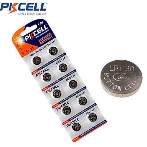 20 Pcs G10 AG10 LR1130 SR1130 LR54 189 389 GP89A 75mAh Button Cell