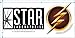 PopFunk Classic Youth Flash Superhero Star Labs T Shirt for Boys & Stickers (Medium) Black