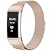 GEAK Fitbit Charge 2 Bands Metal,Magnetic Milanese Stainless Steel Replacement Accessories for Fitbit Charge2, Small & Large,Silver, Champagne, Rose Gold, Black, Colorful, Lavender