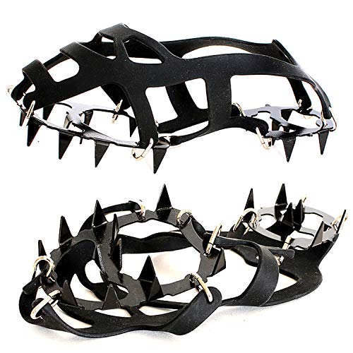 Cales De Traction Glace Winter De Tourking Universal 18 Dents, équipement D’escalade Crampons Pinces à Glace Crampon Ice…