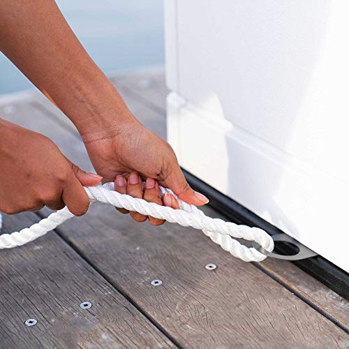 Lifetime 60348 Marine Dock, 130 Gallon Deck Box, Arctic White on