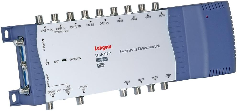 DISTRIBUTION UNIT 6 IN 8 OUT 4G RED COMP // DISTRIBUTION UNIT 6 IN 8 OUT 4G RED COMP; Plug Type:UK; SVHC:No SVHC (07-Jul-2017) (LDU608R)