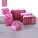6 Set Packing Cubes / Travel Cubes - Travel Organizers with Shoes Bag