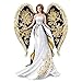 The Hamilton Collection Lena Liu Angel Figurine with Hand Applied Golden Floral and Hummingbird Artwork