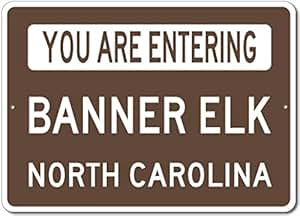 Amazon Com The Lizton Sign Shop You Are Entering Banner Elk