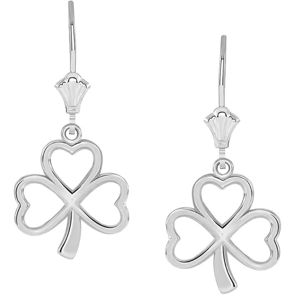 Pendientes Colgantes De Trébol De Trébol De Triquetra Irlandeses Con