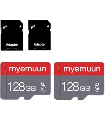 Amazon.com: 2 Pack 128GB Micro SD Card with Adapter High Speed