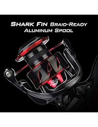 Carrete de pesca KastKing Sharky III: carrete de fibra de carbono de 39.5 lb con arrastre máximo. Carrete inoxidable BB 10+1 para agua salada o agua dulce para cañas grandes