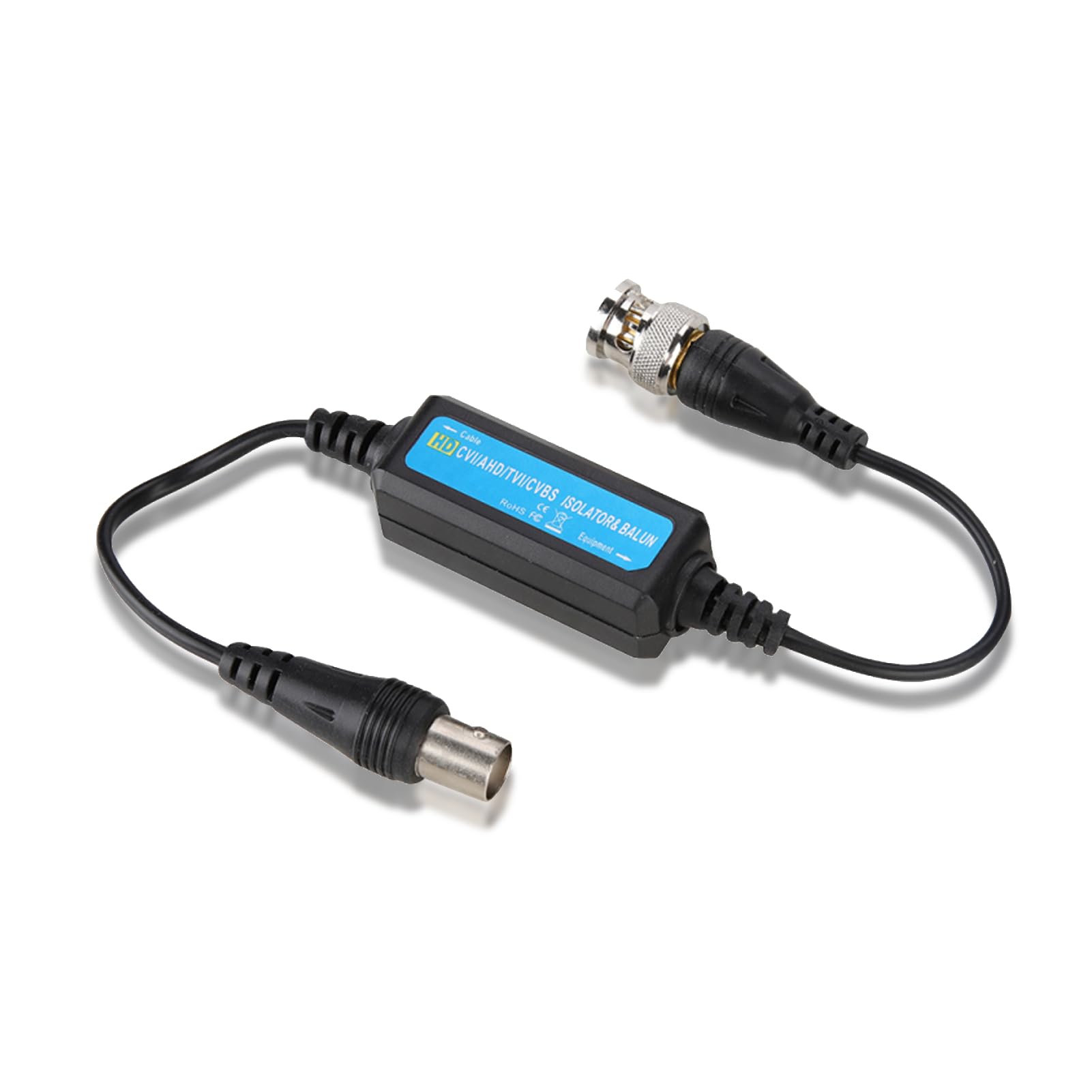 Sonew Balun Transceiver, Mini HD TVI/CVI/AHD/CVBS Video Balun Coaxial, Ground Loop Isolator, BNC Male to Female for Camera