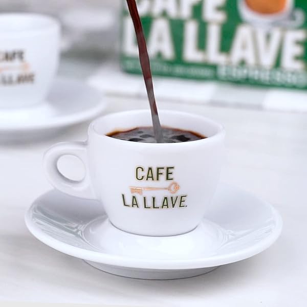 CAFE LA LLAVE DARK ROAST GROUND ESPRESSO COFFEE, 10 OZ BRICK – RICH AND BOLD CUBAN-STYLE BLEND FOR MOKA POT, ESPRESSO MACHINE, OR DRIP COFFEE MAKER – STRONG, AROMATIC FLAVOR