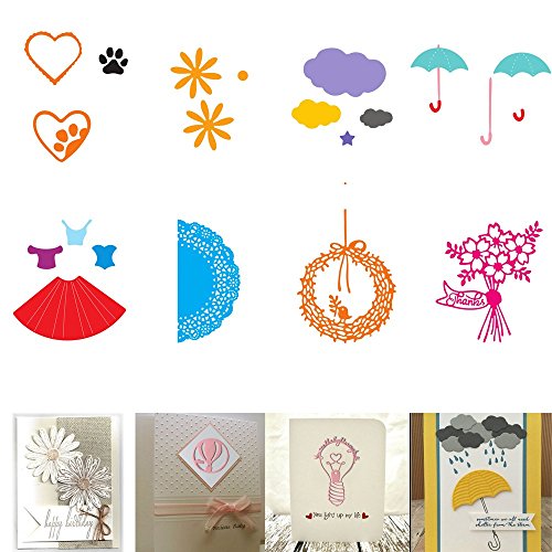 Vanvler Metal Cutting Dies Stencils Scrapbooking Embossing DIY Crafts (J bulb)